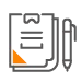 icon representing "no entrance exam" for the distance online pharmD at University of Findlay online
